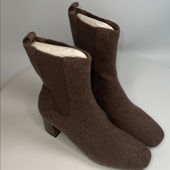 🤎NWT WOMENS VIVAIA ROUND TOE CHUNKY HEELED BOOTS IN BROWN SIZE 40 - Picture 13 of 15